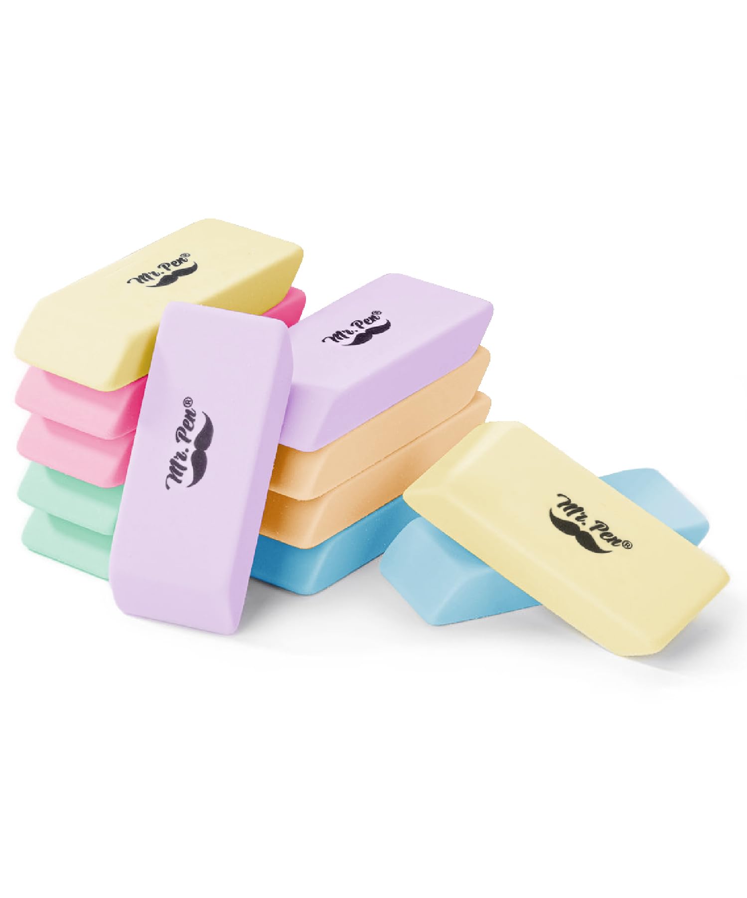 Mr. Pen- Pink Pencil Erasers, 48 Pack, Pink Erasers, Eraser, Erasers for Drawing Eraser Pencil, Pencil Erasers, Back to School Supplies