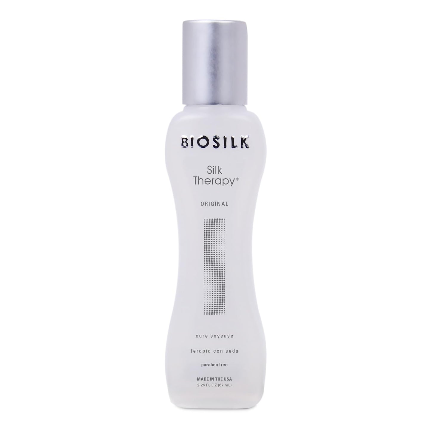 BioSilk Silk Therapy Original Cure, Reconstructing Treatment For Adding Shine & Helping Prevent Split Ends, Sulfate, Paraben, & Cruelty-Free, 12 Oz