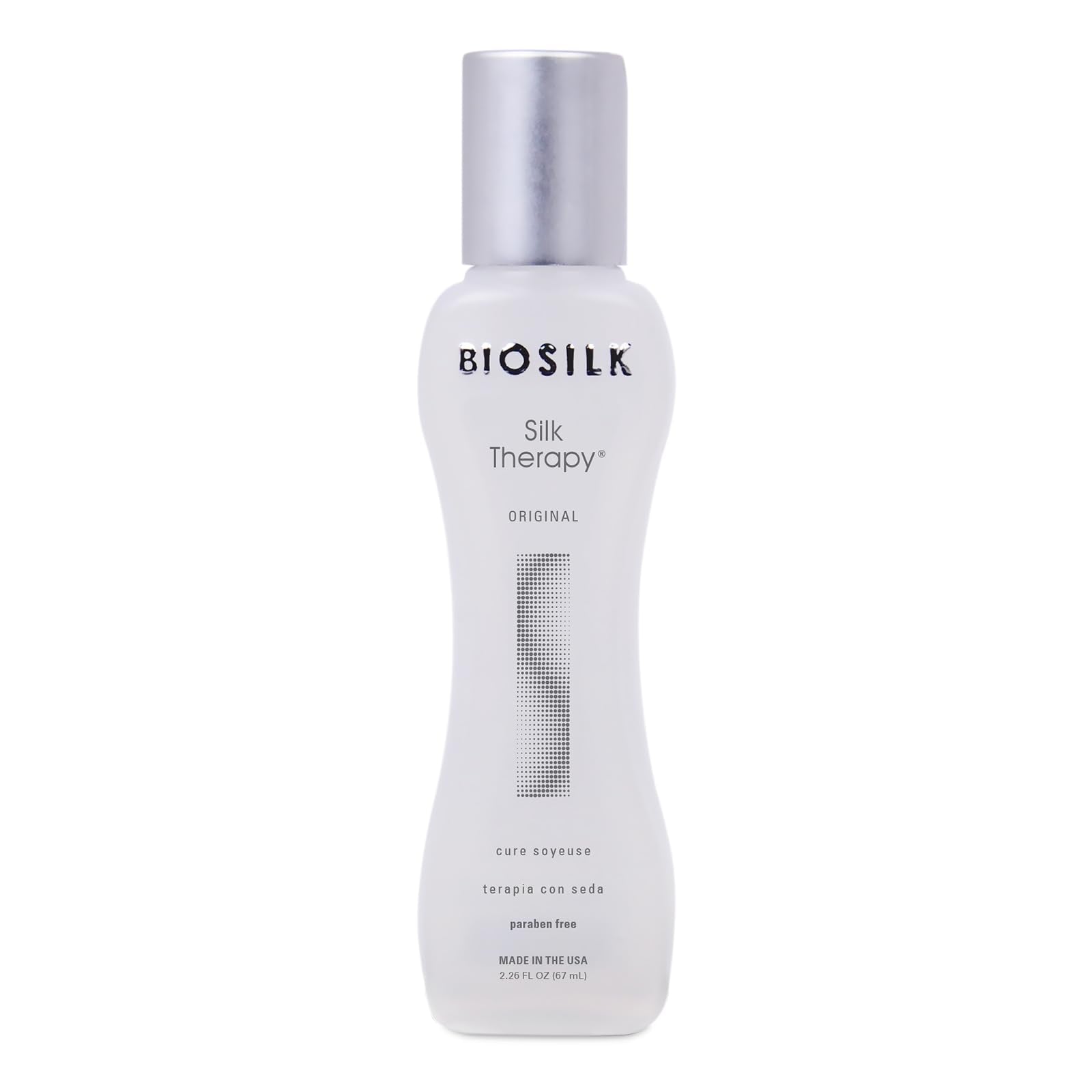 BioSilk Silk Therapy Original Cure, Reconstructing Treatment For Adding Shine & Helping Prevent Split Ends, Sulfate, Paraben, & Cruelty-Free, 12 Oz