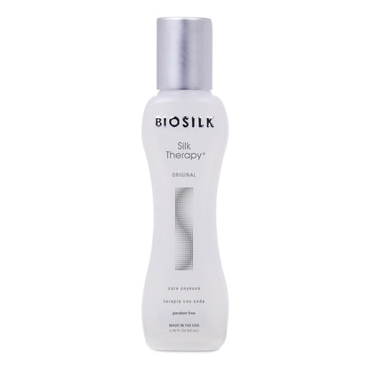 BioSilk Silk Therapy Original Cure, Reconstructing Treatment For Adding Shine & Helping Prevent Split Ends, Sulfate, Paraben, & Cruelty-Free, 12 Oz