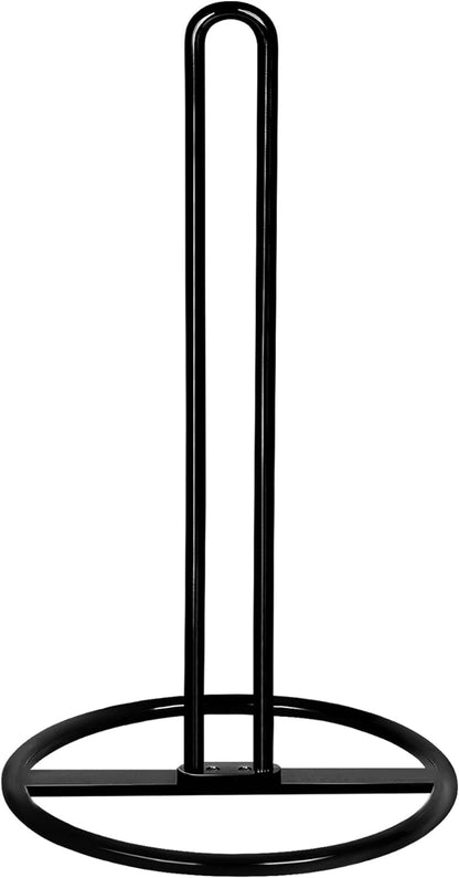 Paper Towel Holder Countertop, OBODING, Kitchen Paper Towel Stand Holder for Kitchen Organization and Storage, Paper Towel Holders for Standard and Large Size Rolls (Black)