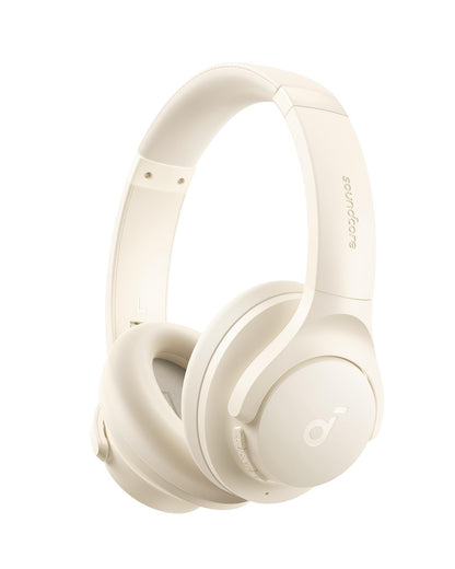 Soundcore by Anker Q20i Hybrid Active Noise Cancelling Headphones, Wireless Over-Ear Bluetooth, 40H Long ANC Playtime, Hi-Res Audio, Big Bass, Customize via an App, Transparency Mode (Pink)