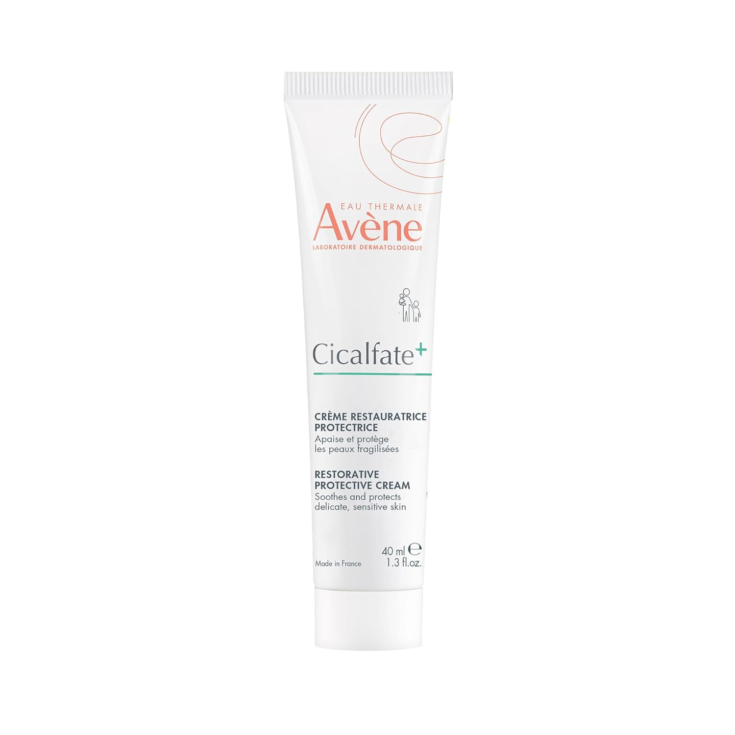 Avène Cicalfate+ Restorative Protective Cream, postbiotic skincare for sensitive skin, helps restore skin barrier, face and body, safe for infants, children and adults