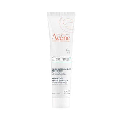 Avène Cicalfate+ Restorative Protective Cream, postbiotic skincare for sensitive skin, helps restore skin barrier, face and body, safe for infants, children and adults