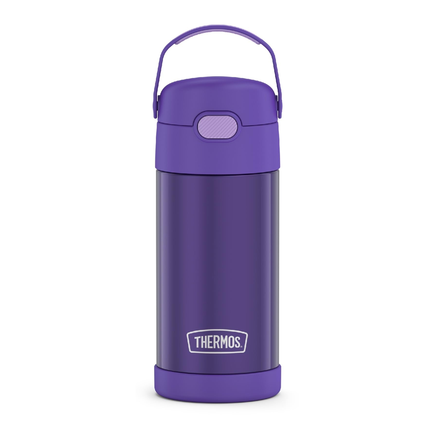 THERMOS FUNTAINER Water Bottle with Straw - 12 Ounce - Kids Stainless Steel Vacuum Insulated Water Bottle with Lid, Mod Flowers