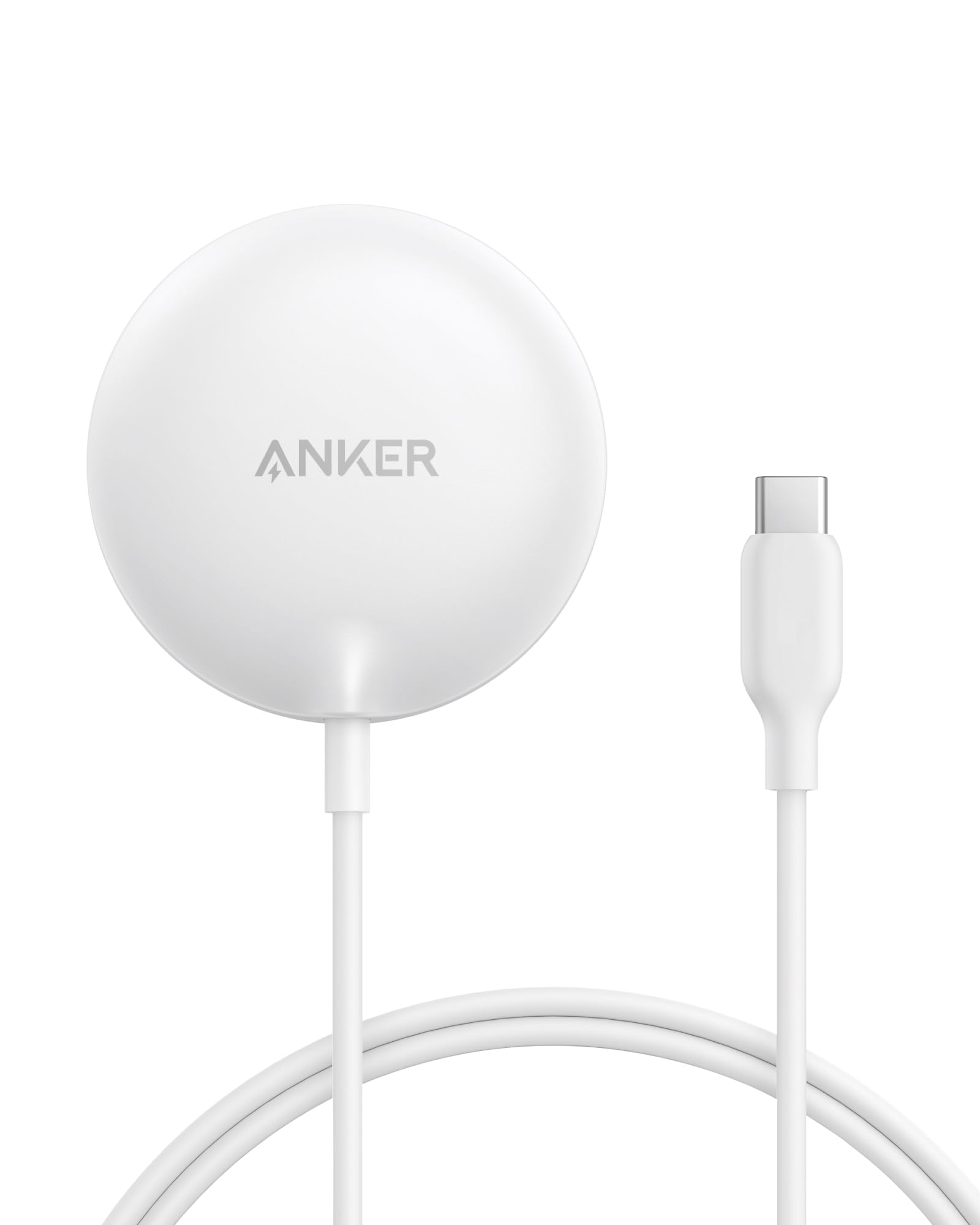 Anker Zolo Magnetic Wireless Charger, Qi2 Certified 15W MagSafe-Compatible Wireless Charging Pad, for iPhone 16/15/14/13 Series, AirPods, and More (Adapter Not Included) (Black, 2 Pack)