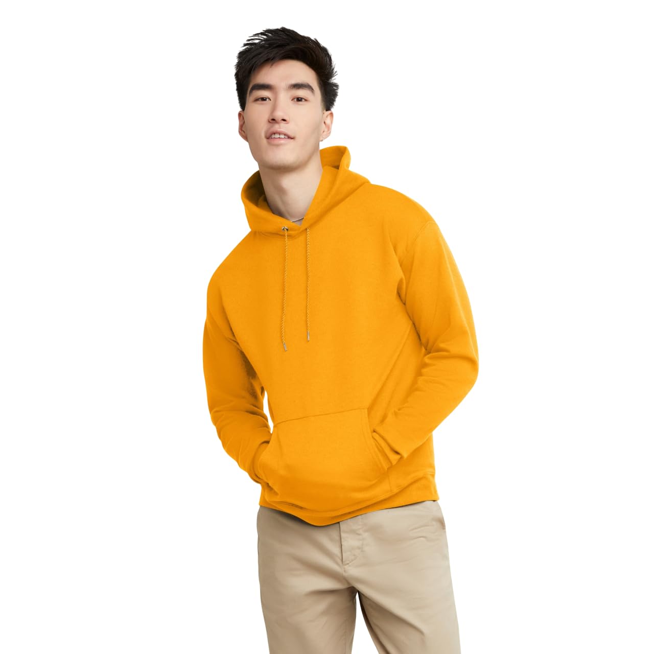 Hanes EcoSmart Hoodie, Midweight Fleece, Pullover Hooded Sweatshirt for Men