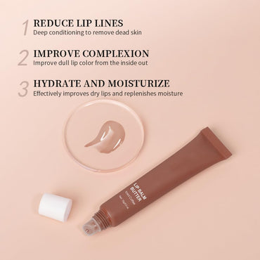 Summer Butter Lip Balm, Moisturizing Hydrating Natural Lip Care, Rich in Nutrients for Soft Smooth Lips (4 Colors)
