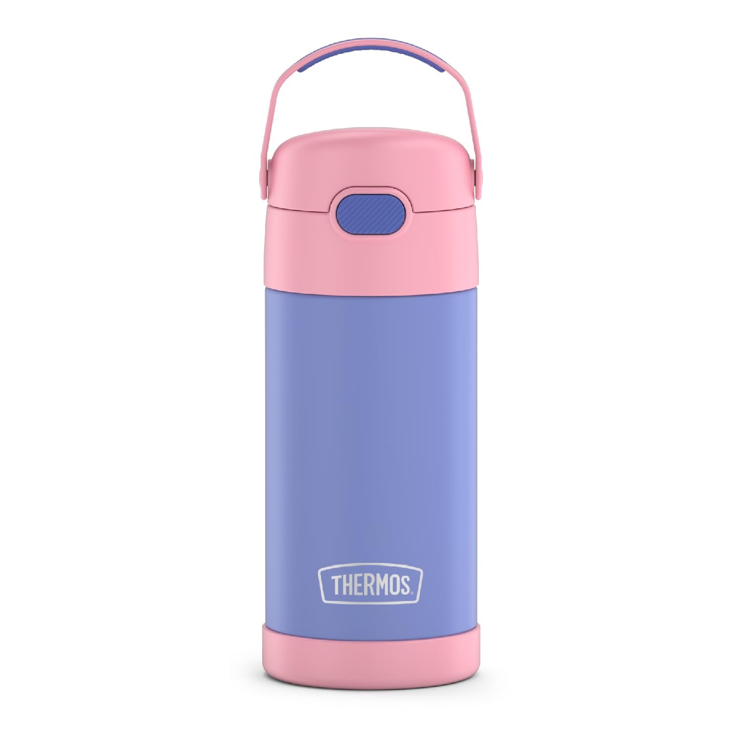 THERMOS FUNTAINER Water Bottle with Straw - 12 Ounce - Kids Stainless Steel Vacuum Insulated Water Bottle with Lid, Mod Flowers
