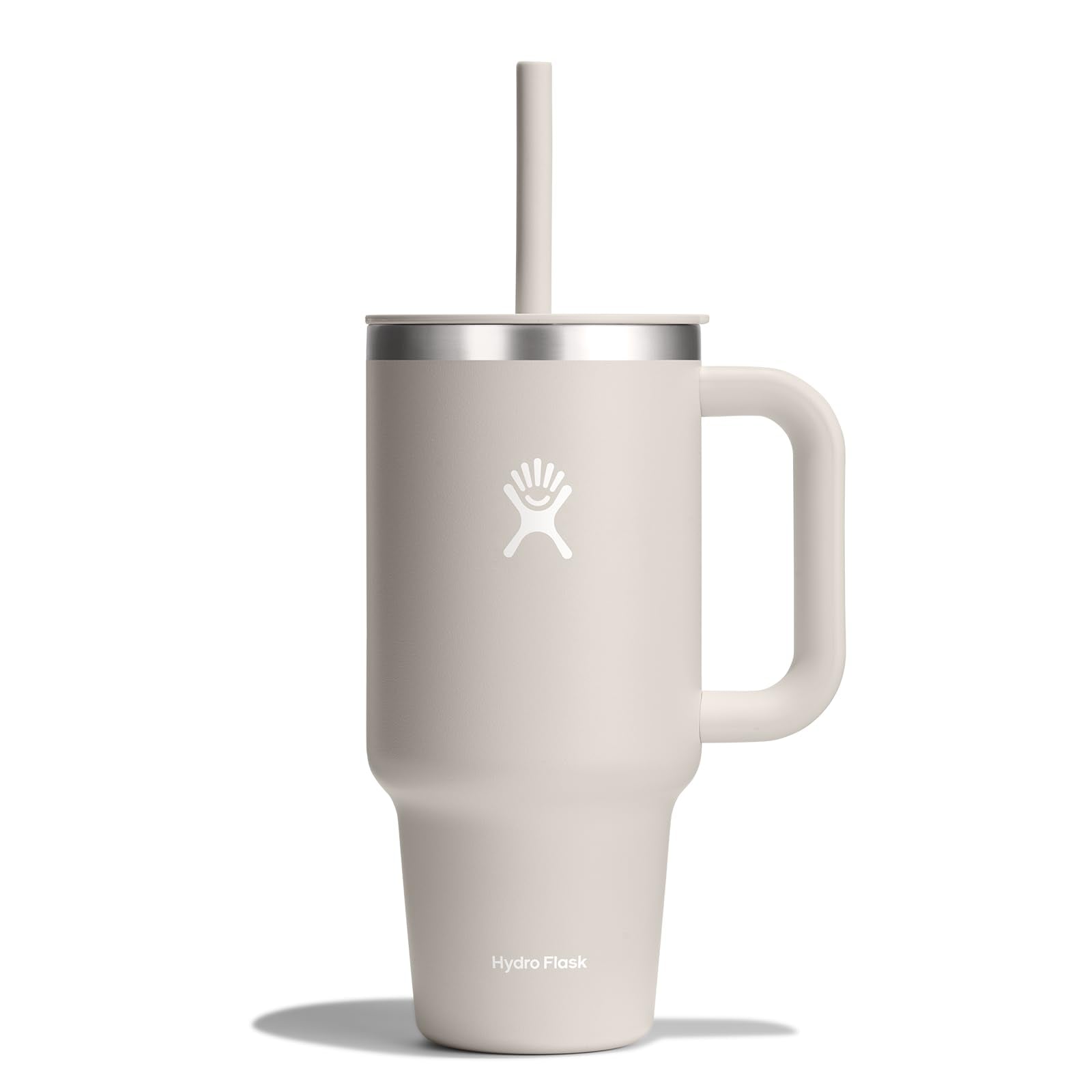 Hydro Flask 32 Oz Travel Tumbler with Handle, Lid and Straw - Insulated Stainless Steel in Holiday Punch