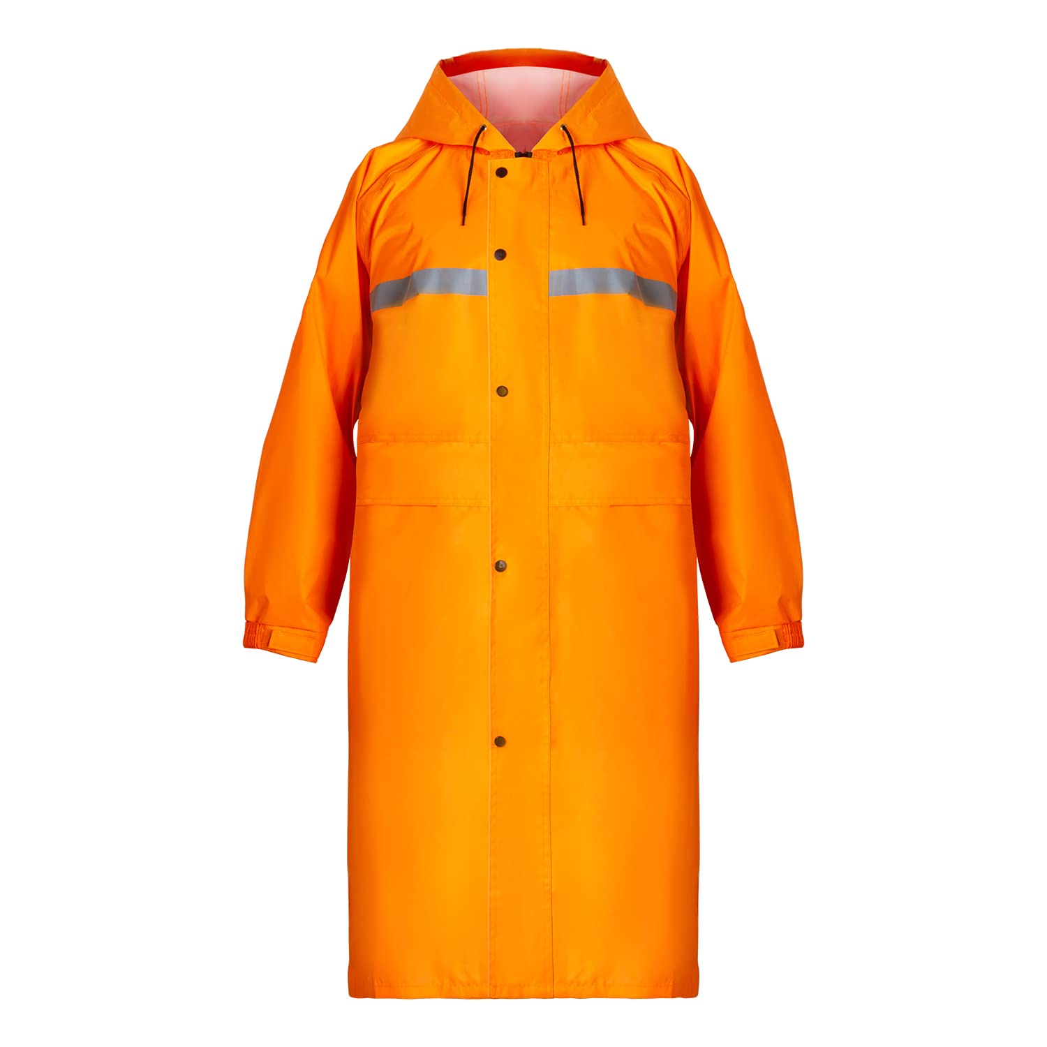 Coralrain Long Hooded Raincoat Safety Waterproof Emergency Rain Jacket Poncho for Men Women Adults