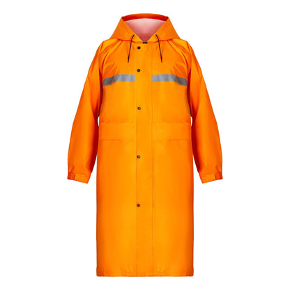 Coralrain Long Hooded Raincoat Safety Waterproof Emergency Rain Jacket Poncho for Men Women Adults