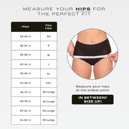 Bambody Absorbent Panties, Period Underwear for Women and Teens - All-Day Long - Overnight Protection- Postpartum, Leakproof