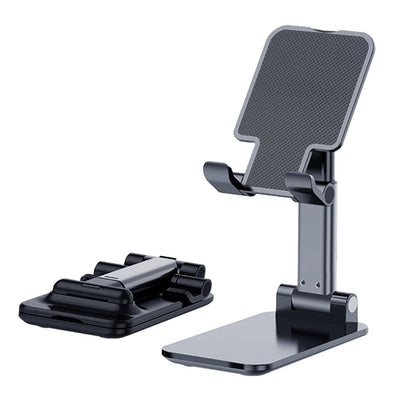 Cell Phone Stand, Angle Height Adjustable Cell Phone Holder with Silicon Pad for Desk Fully Forldable Mobile Phone Holder Compatible with All Mobile Phones, MT-6, (White)