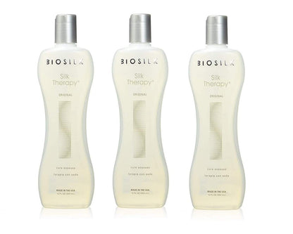 BioSilk Silk Therapy Original Cure, Reconstructing Treatment For Adding Shine & Helping Prevent Split Ends, Sulfate, Paraben, & Cruelty-Free, 12 Oz