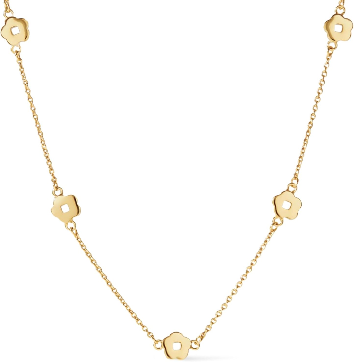 Ana Luisa Jewelry Gold Plated Chain Necklaces for Women - Assorted 14K Gold Plated Styles, Hypoallergenic Jewelry - Dainty Layering Trendy Styles with Herringbone & Paperclip Designs - Gifts for Women