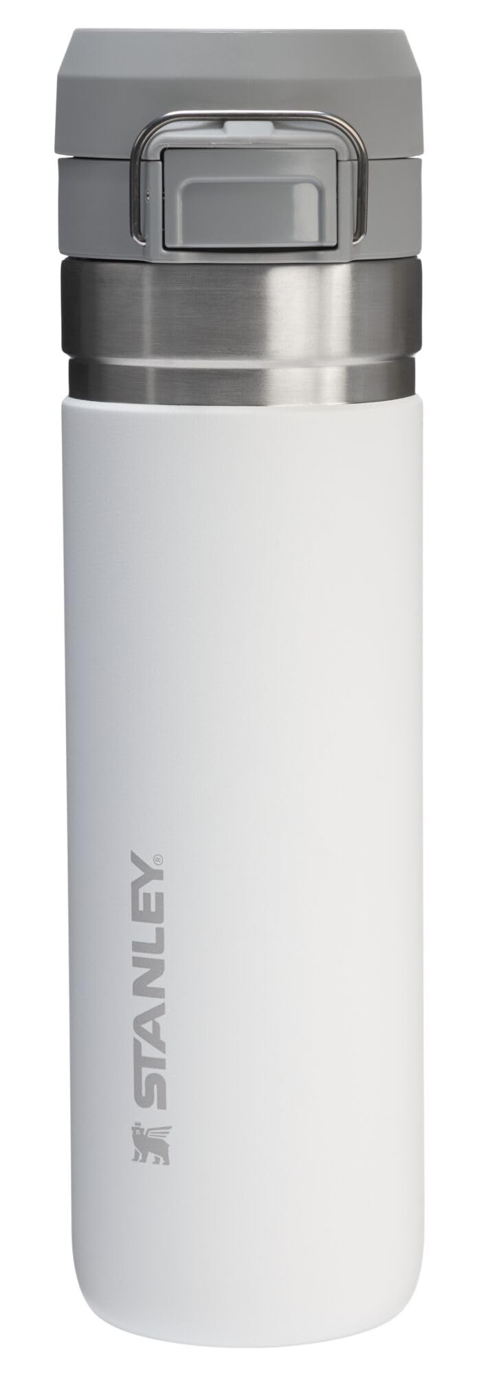 Stanley Quick Flip GO Water Bottle 24 oz | Push Button Lid | Leakproof and Packable for Travel and Sports | Insulated Stainless Steel | BPA-Free | Azure