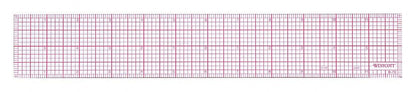 Westcott 8ths 6-Inch Beveled Transparent Ruler (B-50), Clear