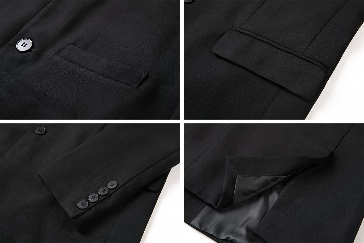 THWEI Mens Casual Suit Blazer Jackets Stand Collar Business Sport Coats