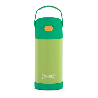 THERMOS FUNTAINER Water Bottle with Straw - 12 Ounce - Kids Stainless Steel Vacuum Insulated Water Bottle with Lid, Mod Flowers