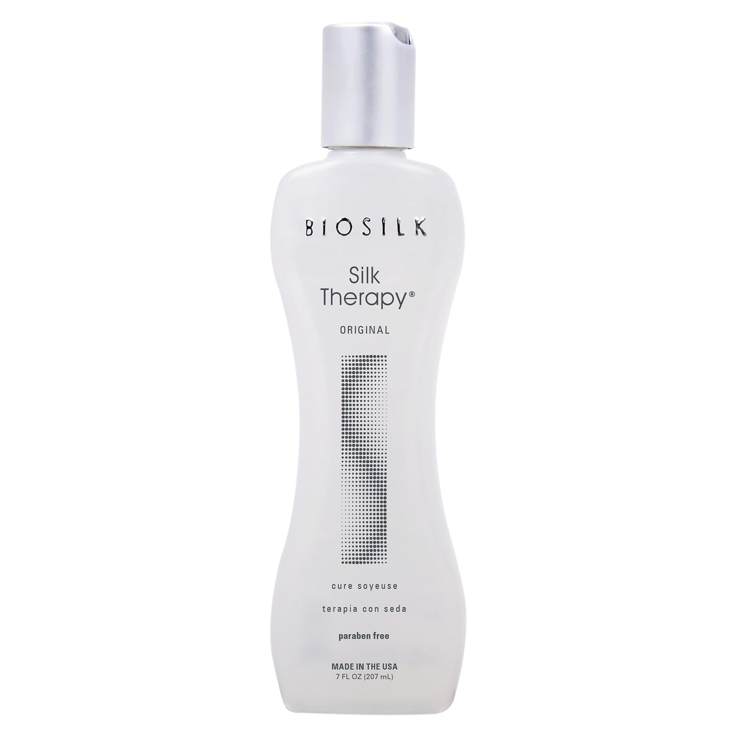 BioSilk Silk Therapy Original Cure, Reconstructing Treatment For Adding Shine & Helping Prevent Split Ends, Sulfate, Paraben, & Cruelty-Free, 12 Oz