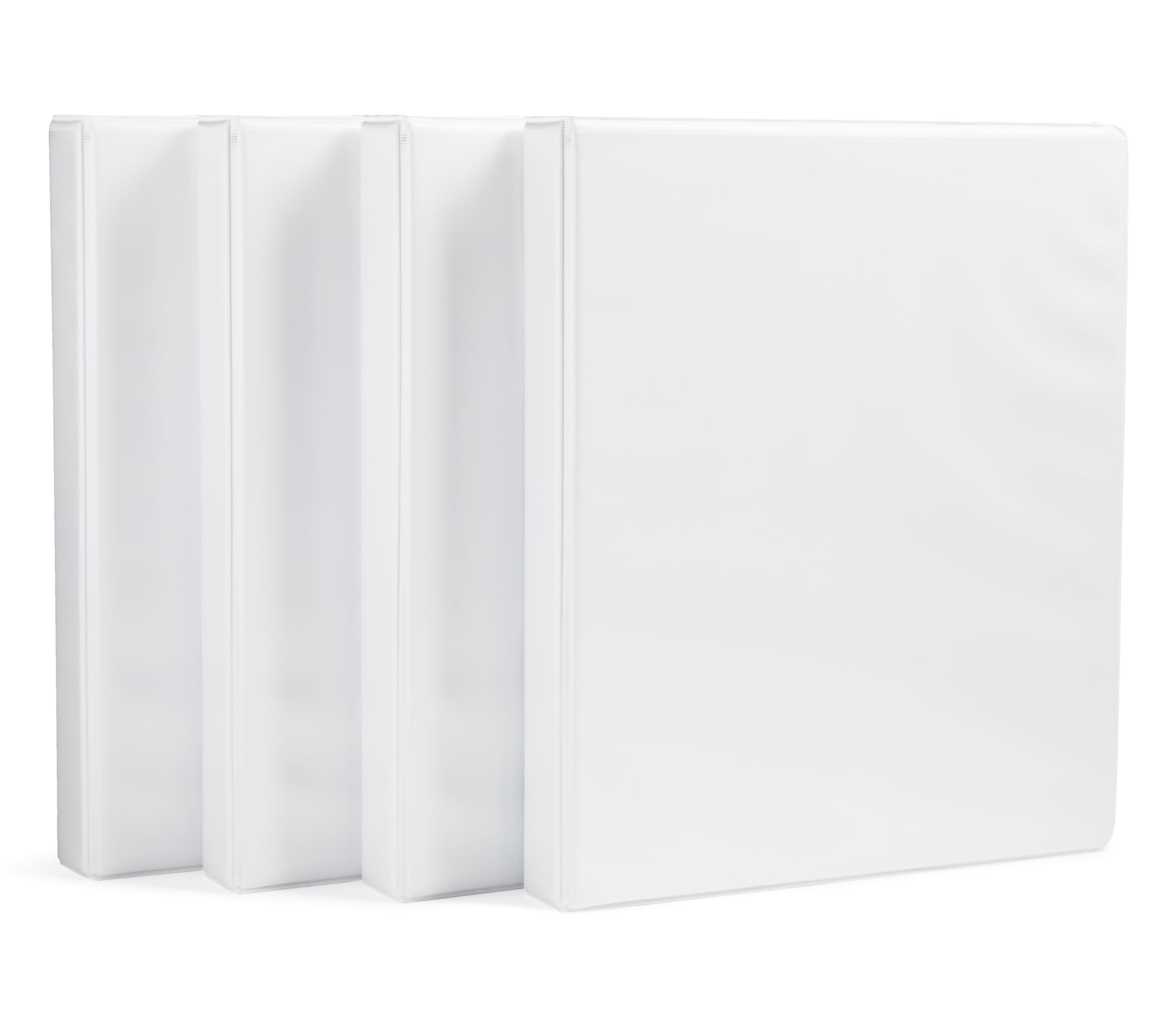 Amazon Basics 3-Ring Binder, 1-Inch - White 1 Pack