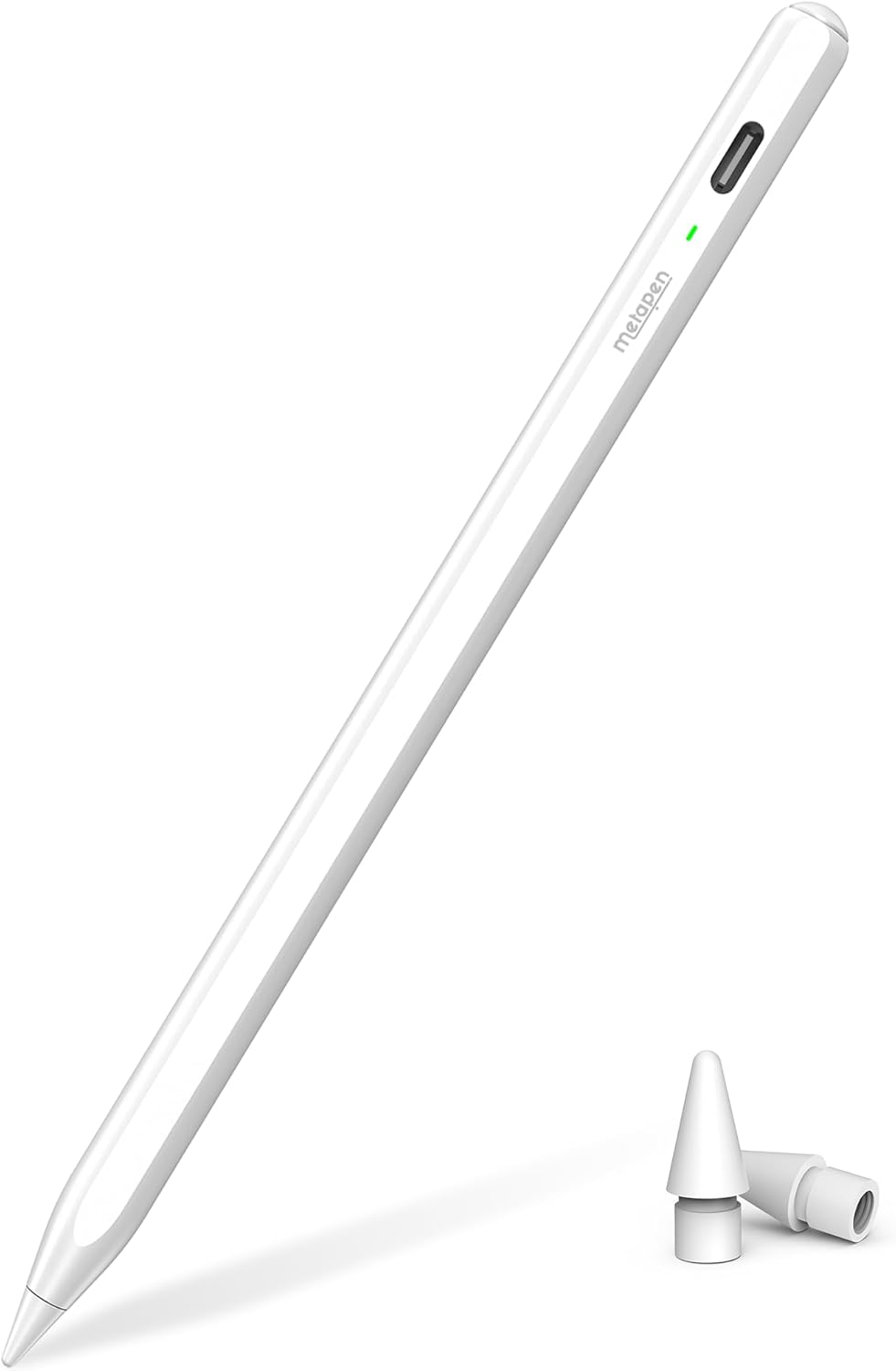 Metapen Pencil Air8 for Apple iPad 2018-2025, 10 Min Faster Charge, Palm Rejection Stylus Pen for iPad a16/11/10/9/8/7/6th Gen, Pro 12.9/11/13-inch M4, Air 3/4/5/M2/M3, Mini 5/6th