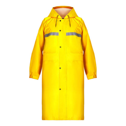 Coralrain Long Hooded Raincoat Safety Waterproof Emergency Rain Jacket Poncho for Men Women Adults