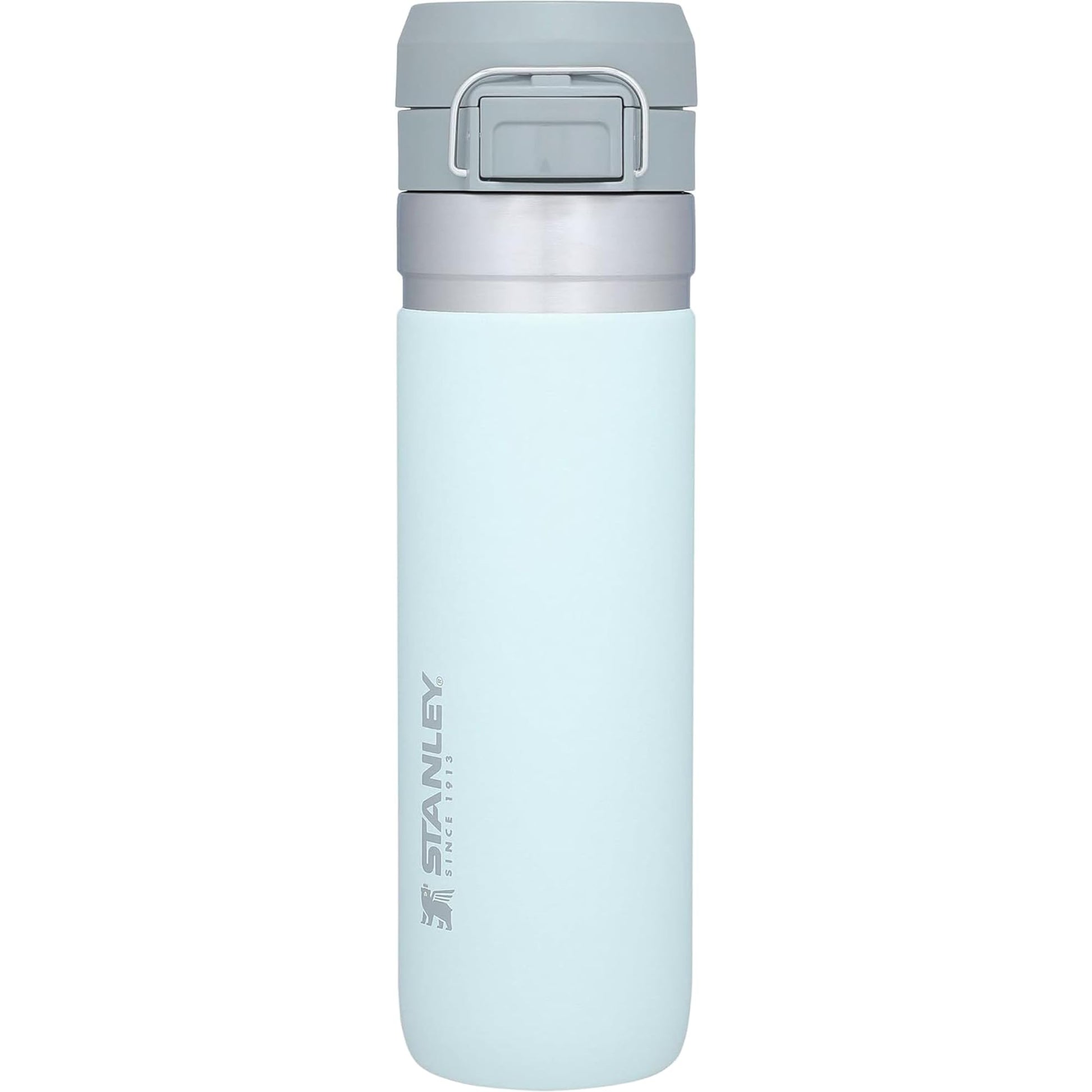 Stanley Quick Flip GO Water Bottle 24 oz | Push Button Lid | Leakproof and Packable for Travel and Sports | Insulated Stainless Steel | BPA-Free | Azure