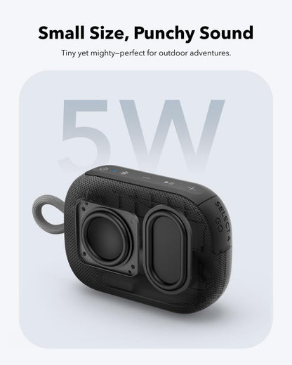 Soundcore Select 4 Go Bluetooth Shower Speaker by Anker, IP67 Waterproof/Dustproof, Ultra-Portable Speaker, Wireless, 20H Playtime, Floatable, Powerful Sound, Electronics for Outdoors/Home/Travel