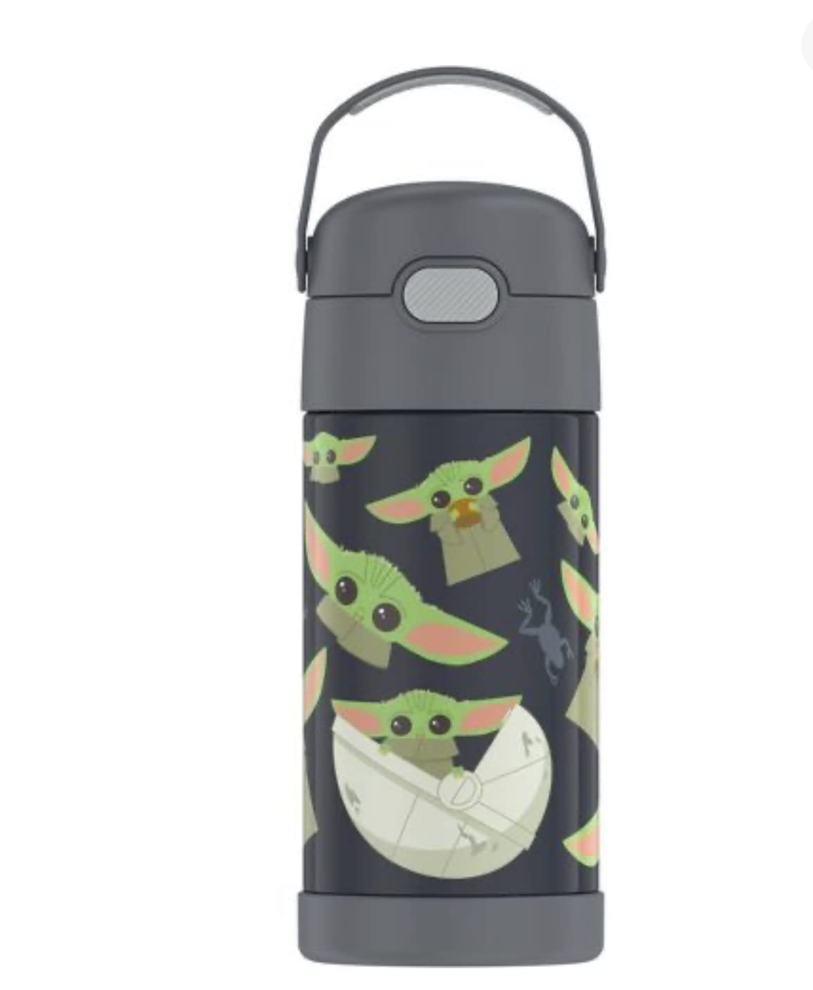 THERMOS FUNTAINER Water Bottle with Straw - 12 Ounce - Kids Stainless Steel Vacuum Insulated Water Bottle with Lid, Bluey