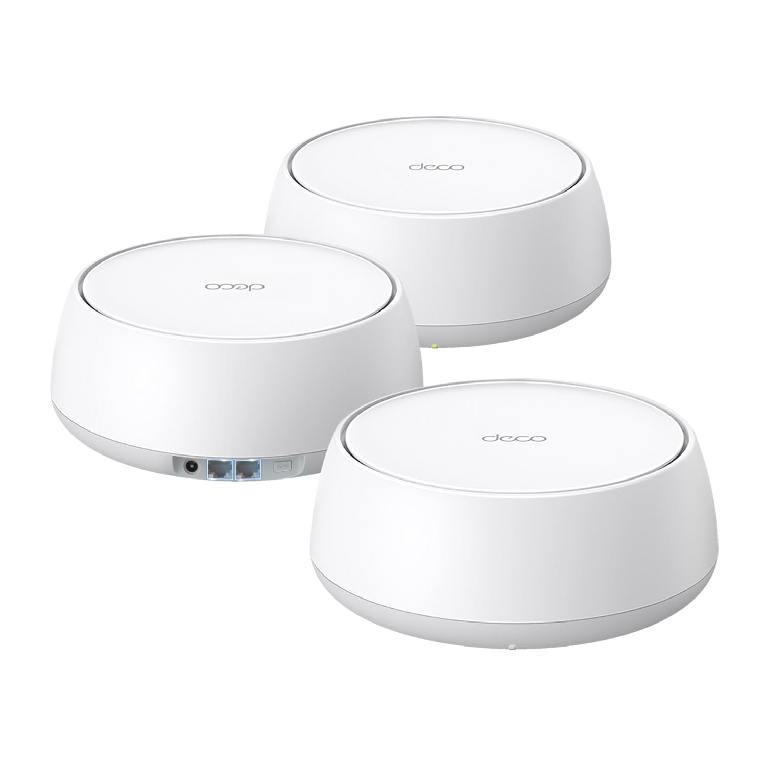 TP-Link 𝐃𝐞𝐜𝐨 X55 AX3000 WiFi 6 Mesh System - Covers up to 6500 Sq.Ft. , Replaces Wireless Router and Extender, 3 Gigabit ports per unit, supports Ethernet Backhaul (3-pack)