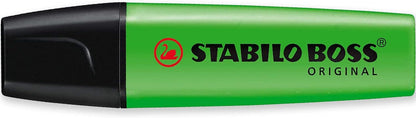 STABILO Highlighter BOSS ORIGINAL - Essential Pack of 5 - Red, Yellow, Light Blue, Light Green & Lavender