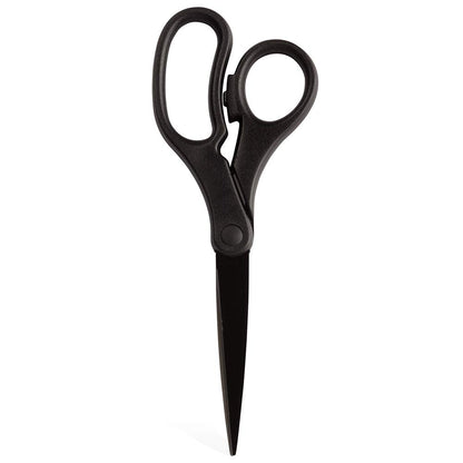 JAM PAPER Multi-Purpose Precision Scissors - 8 Inch - Neon Lime Green - Ergonomic Handle & Stainless Steel Blades - Sold Individually