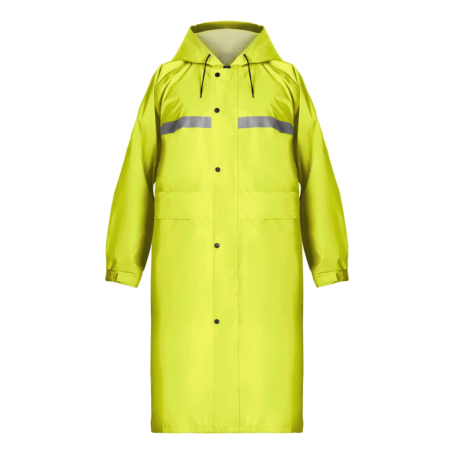 Coralrain Long Hooded Raincoat Safety Waterproof Emergency Rain Jacket Poncho for Men Women Adults