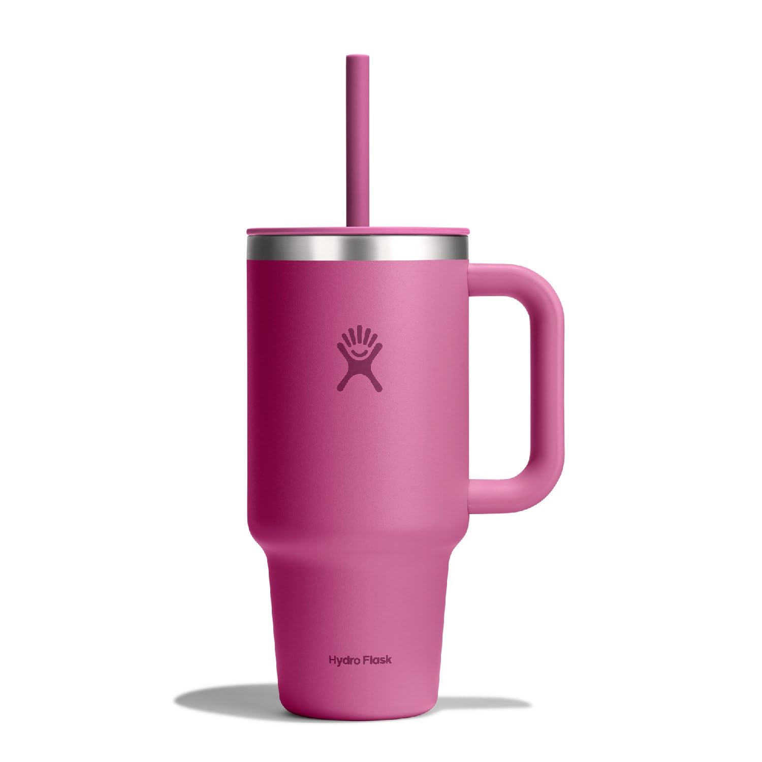Hydro Flask 32 Oz Travel Tumbler with Handle, Lid and Straw - Insulated Stainless Steel in Holiday Punch