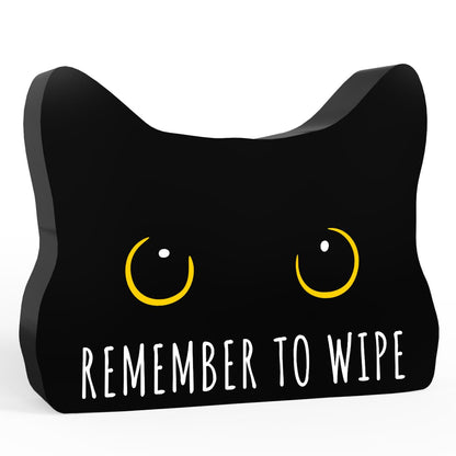 Black Cat Decor Halloween Cat Bathroom Decor Are You Pooping Funny Bathroom Acrylic Decors Sign Cat for Home Bathrooms Cats Lover Gifts For Women Men Halloween Christmas