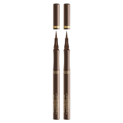 L'Oreal Paris Makeup Infallible Super Slim Long-Lasting Liquid Eyeliner, Ultra-Fine Felt Tip, Quick Drying Formula, Glides on Smoothly, Black, Pack of 1