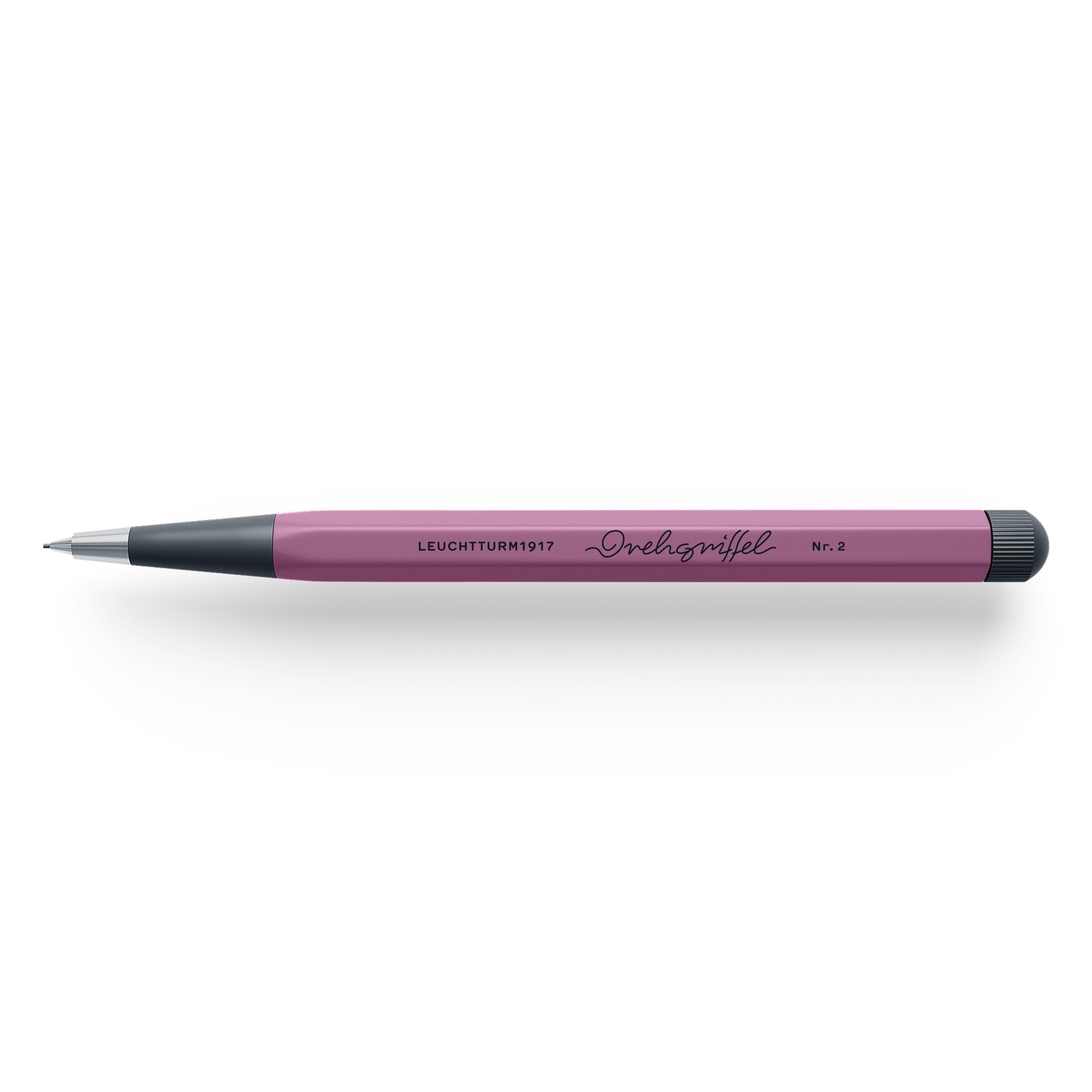 LEUCHTTURM1917 - Drehgriffel Mechanical Pencil - Refillable Writing Stylus with 0.7 mm HB Graphite Lead (Light Grey)