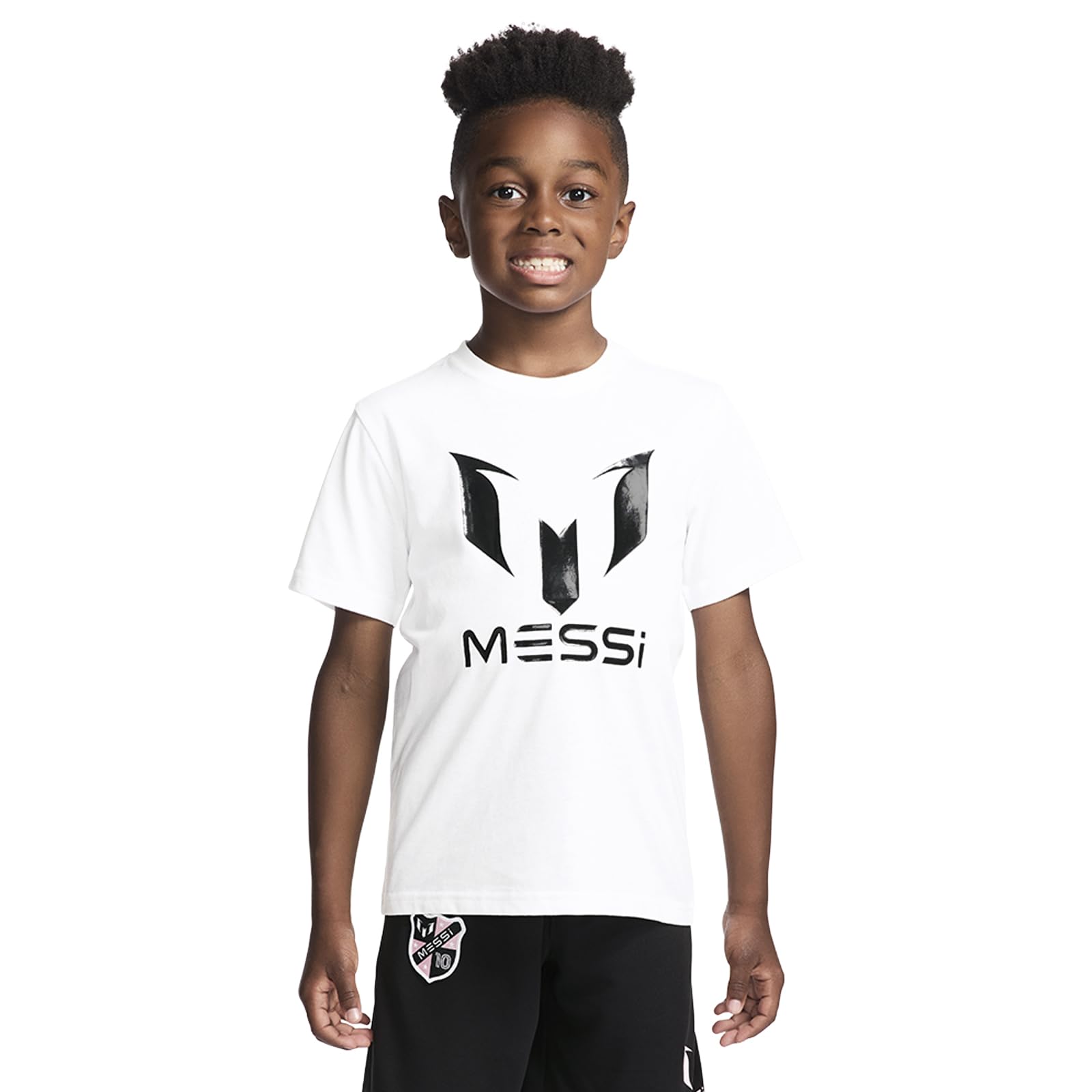 Boys' Lifestyle Short Sleeve T-Shirt, Slim-fit Logo Tee, Cotton Blend Fabric