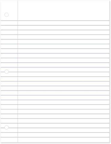 Mead Loose Leaf Paper, Wide Ruled Filler Notebook Paper, 8" x 10-1/2", 200 Sheets, Fits 3-Ring Binder (15200)