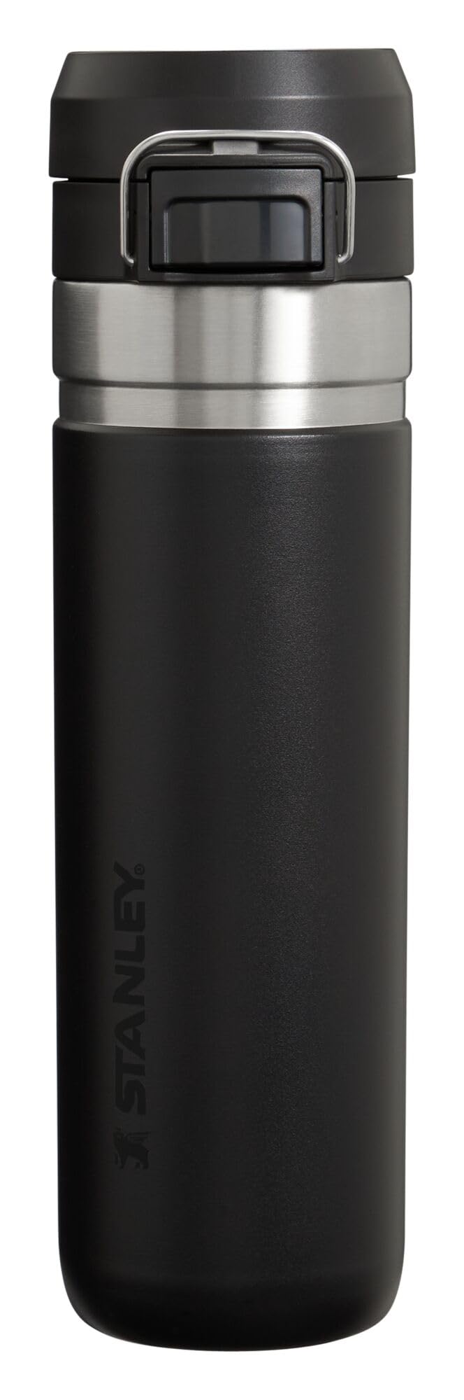 Stanley Quick Flip GO Water Bottle 24 oz | Push Button Lid | Leakproof and Packable for Travel and Sports | Insulated Stainless Steel | BPA-Free | Azure