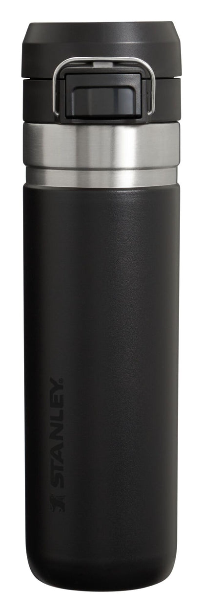 Stanley Quick Flip GO Water Bottle 24 oz | Push Button Lid | Leakproof and Packable for Travel and Sports | Insulated Stainless Steel | BPA-Free | Azure