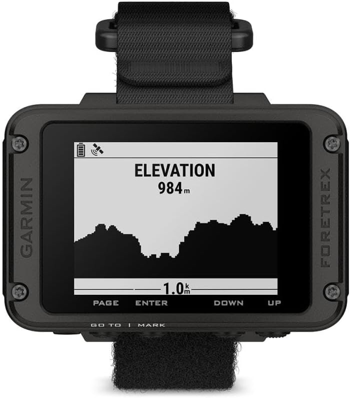 Garmin Foretrex 801, Wrist-Mounted GPS Navigation with Strap, Upgraded Multi-Band GNSS, Longer Battery Life