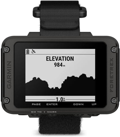 Garmin Foretrex 801, Wrist-Mounted GPS Navigation with Strap, Upgraded Multi-Band GNSS, Longer Battery Life