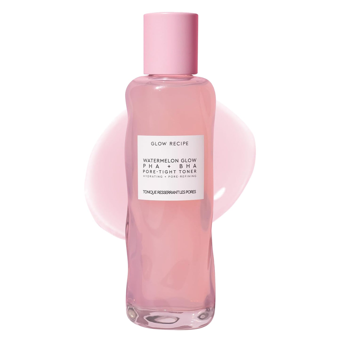 Glow Recipe PHA + BHA Face Toner - Korean Skin Care Pore Minimizer & Gentle Facial Exfoliator for Tightening, Hydrating & Exfoliating - Glycerin, Watermelon & Cactus Water (40ml)