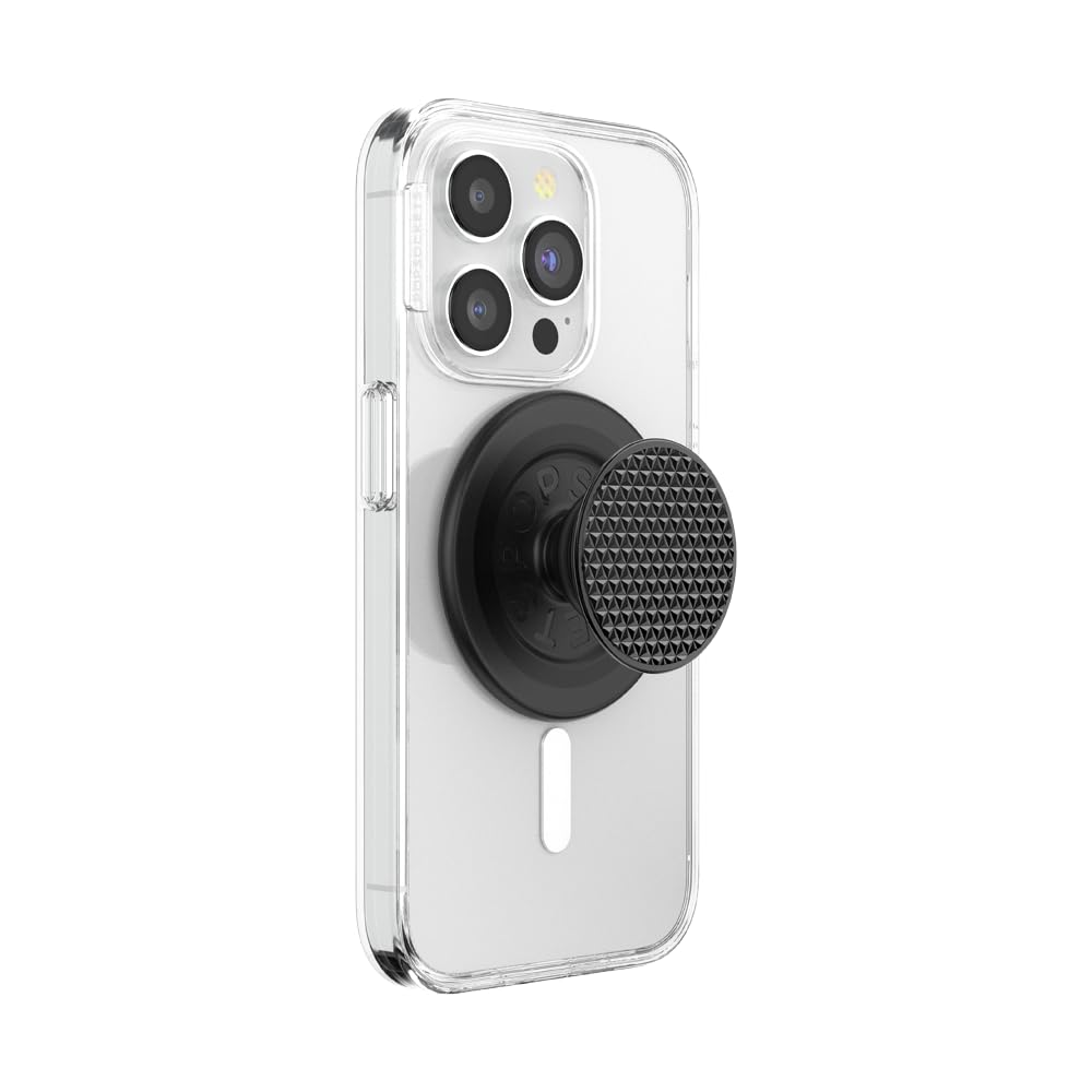 ​​​​PopSockets Phone Grip with Expanding Kickstand, Adhesive Grip - Black