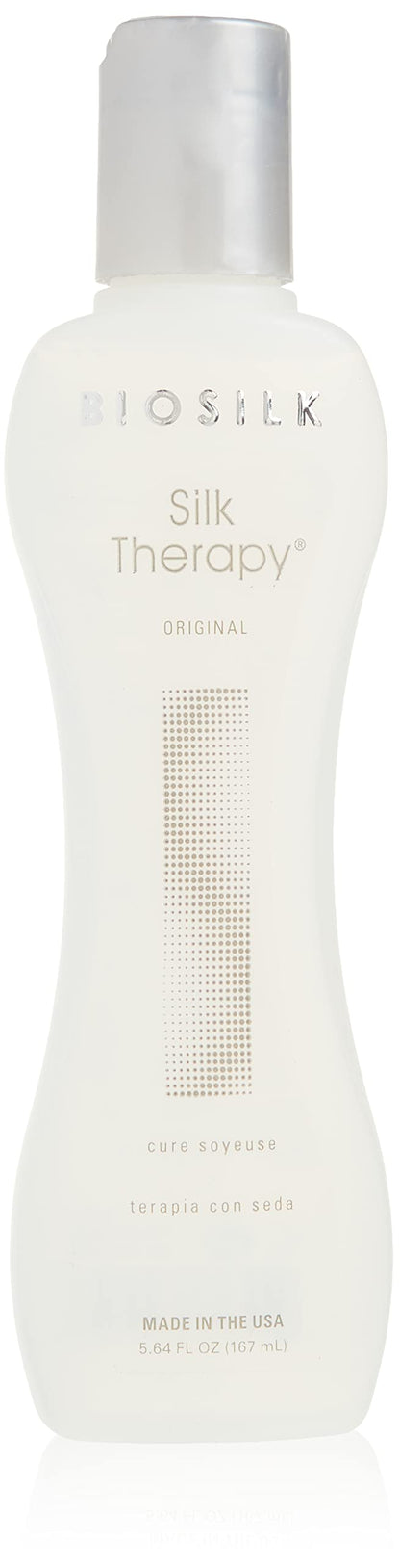 BioSilk Silk Therapy Original Cure, Reconstructing Treatment For Adding Shine & Helping Prevent Split Ends, Sulfate, Paraben, & Cruelty-Free, 12 Oz