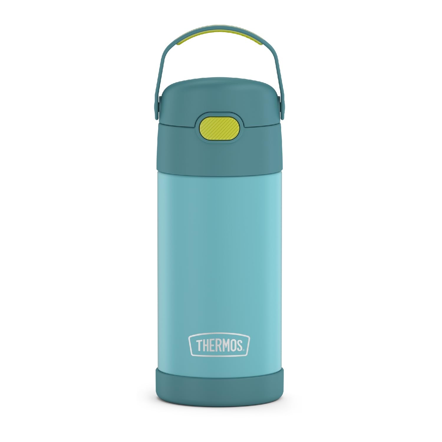 THERMOS FUNTAINER Water Bottle with Straw - 12 Ounce - Kids Stainless Steel Vacuum Insulated Water Bottle with Lid, Mod Flowers