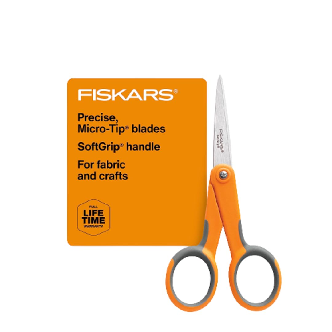 Fiskars 8-Inch Softgrip Scissors,Orange